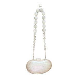 Cult Gaia Mother of Pearl Bag with Chain (Bridal)